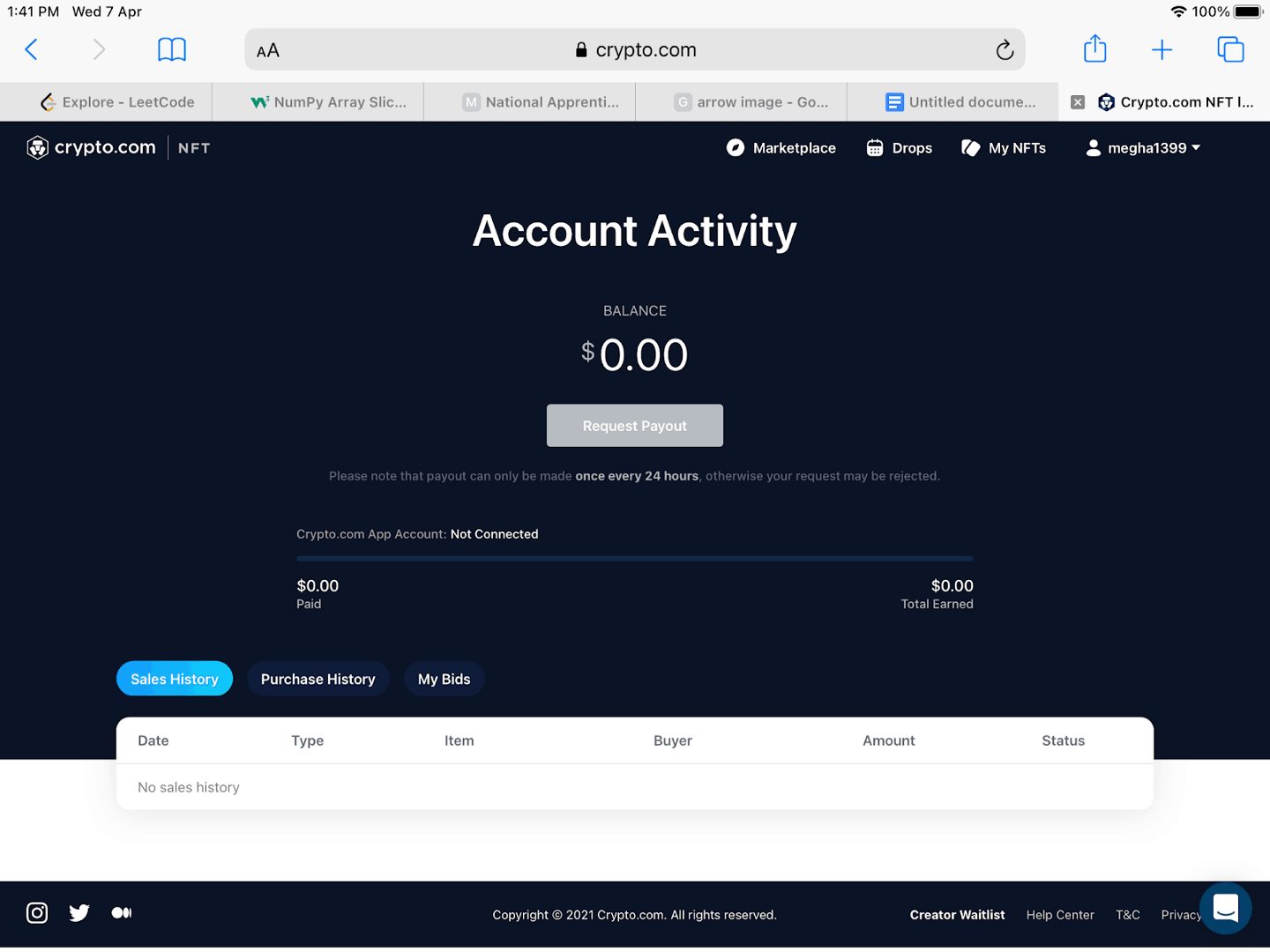 Account Activity