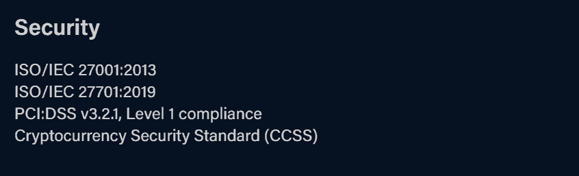 Crypto.com Security Standards