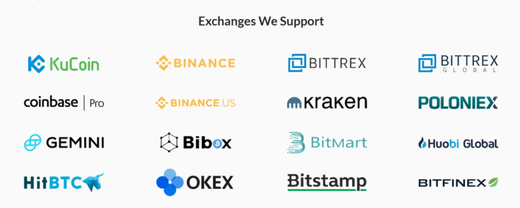 Shrimpy Supported Exchanges