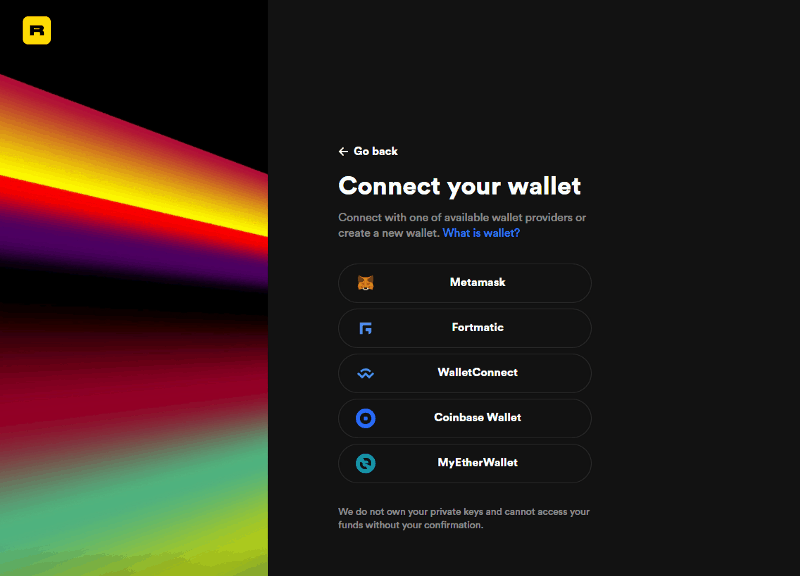 Connect Wallet With Rarible