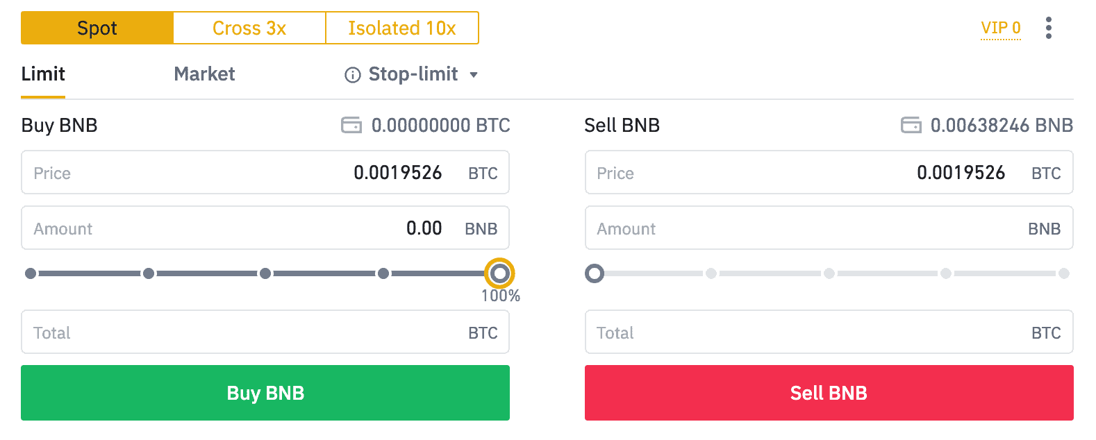 Binance Spot Trading