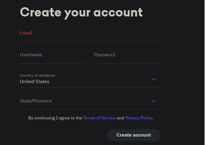 Kraken Review: Create Your Account