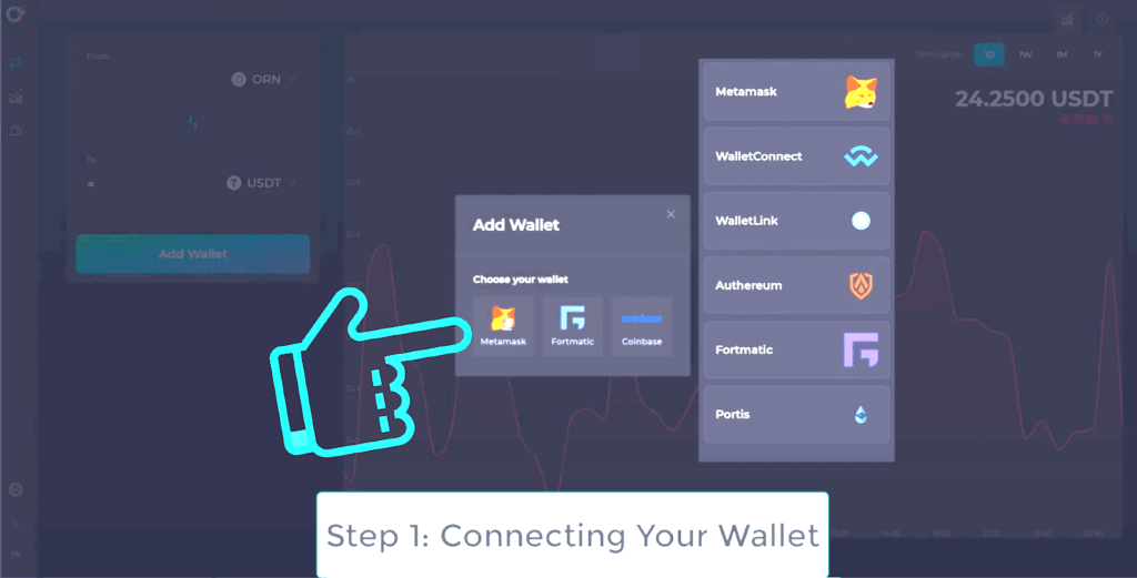 Orion Terminal Connecting A Wallet