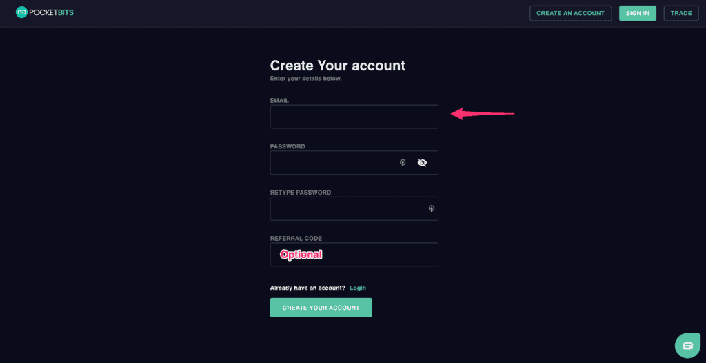 Pocketbits Review: Create An Account