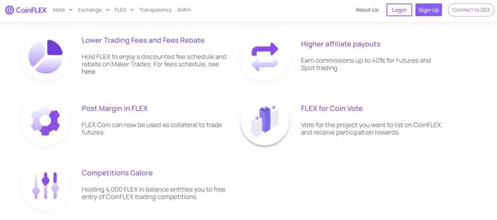 Flex Coin Uses