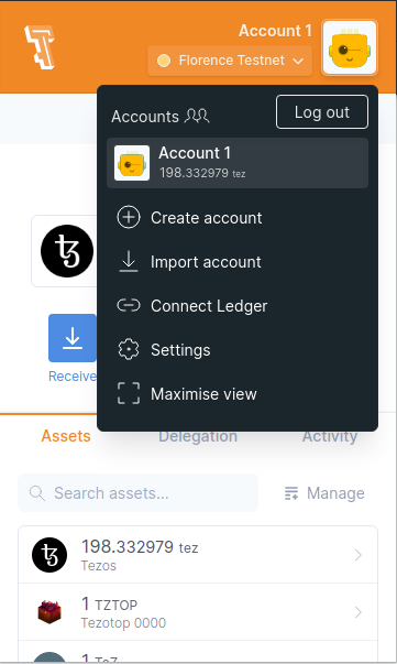 Installing temple wallet