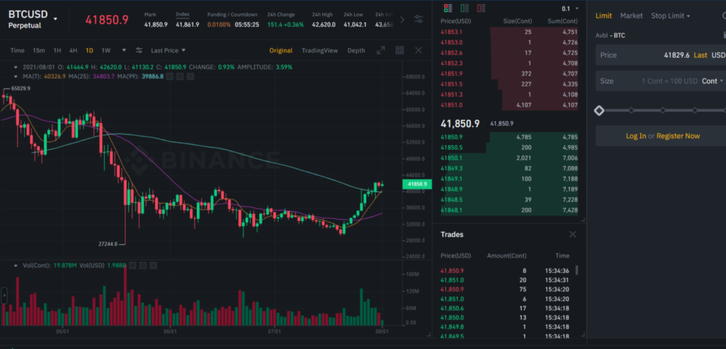 Binance Btcusd Perpetual Contract