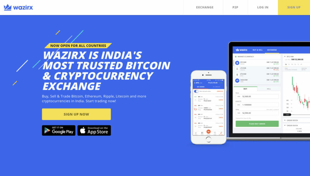 WazirX: P2P Crypto Exchange in India