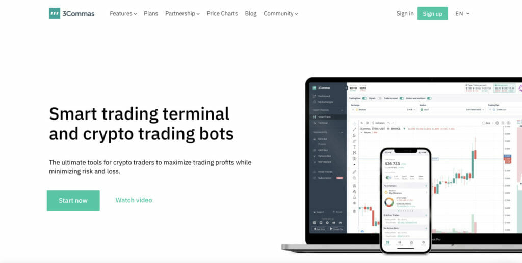 Stoic vs 3Commas vs TradeSanta - Comparison 2 Stoic vs 3Commas vs TradeSanta — A Review : 3Commas