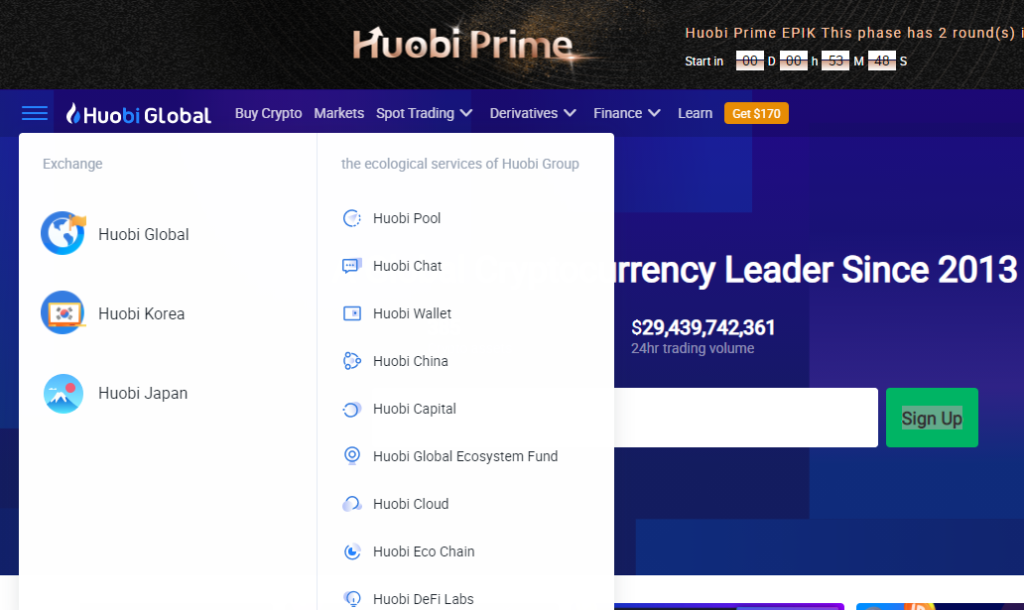 Huobi Products