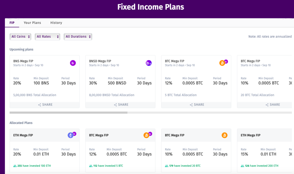 Bitbns Fixed Income Plan