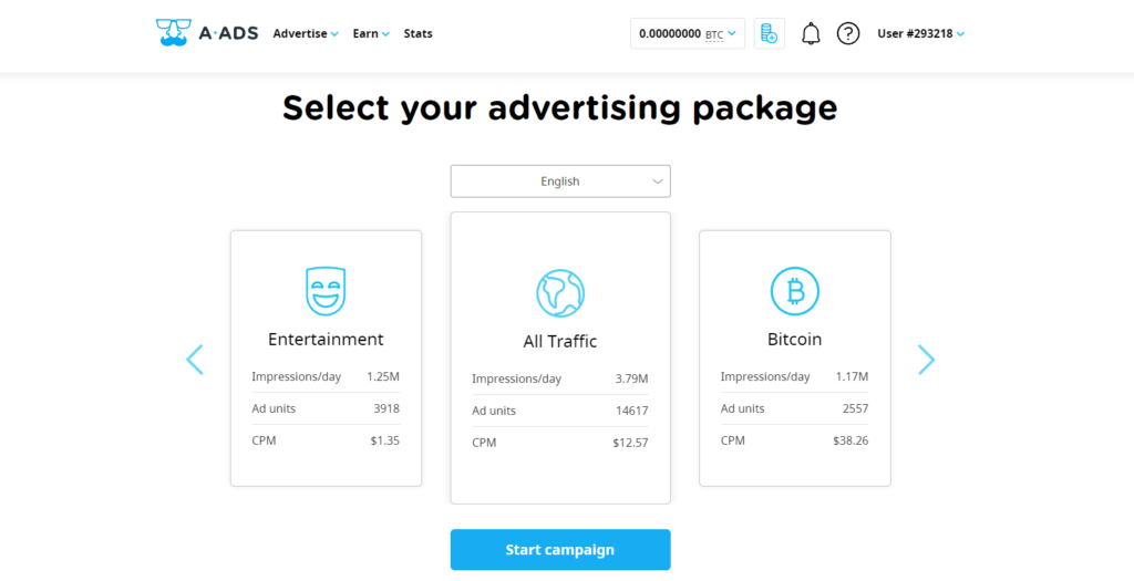 Advertising Packages
