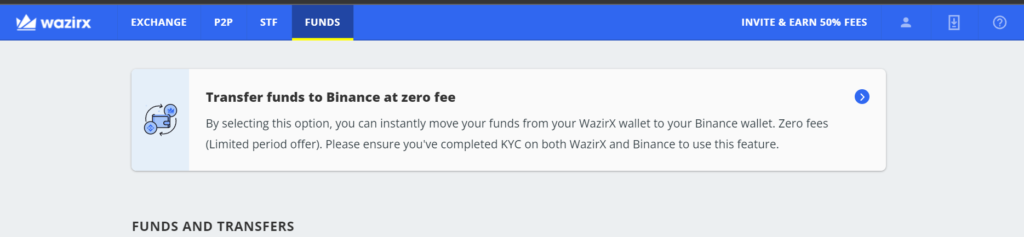 Transfer Money From Wazirx To Binance