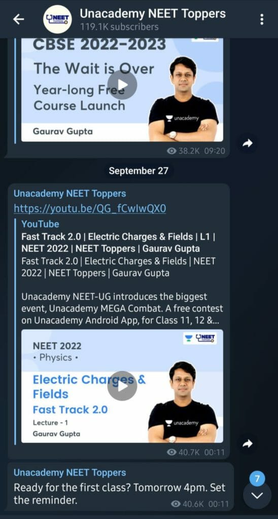Unacademy Neet Toppers  