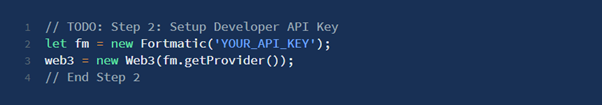 Set Up Developer Key