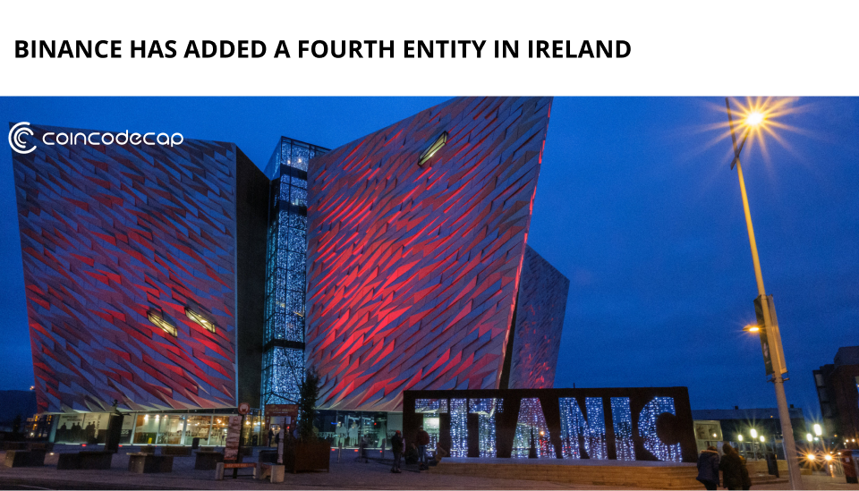 Binance Adds Fourth Entity In Ireland