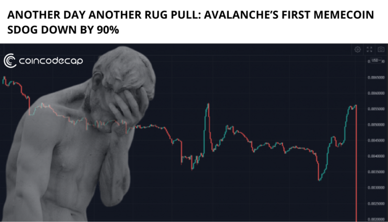 Another Day Another Rug Pull: Avalanche'S First Memecoin Sdog Down By 90%