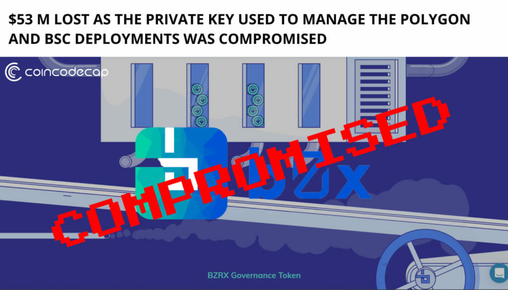 53 M Lost As Bzx Private Key Compromised