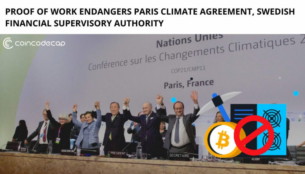 Proof Of Work Endangers Paris Climate Agreement