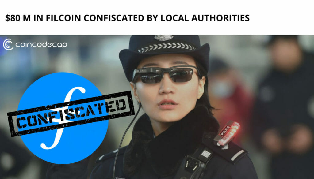$80 M In Filcoin Confiscated By Local Authorities