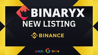 Binance Lists Binaryx (Bnx) In The Innovation Zone