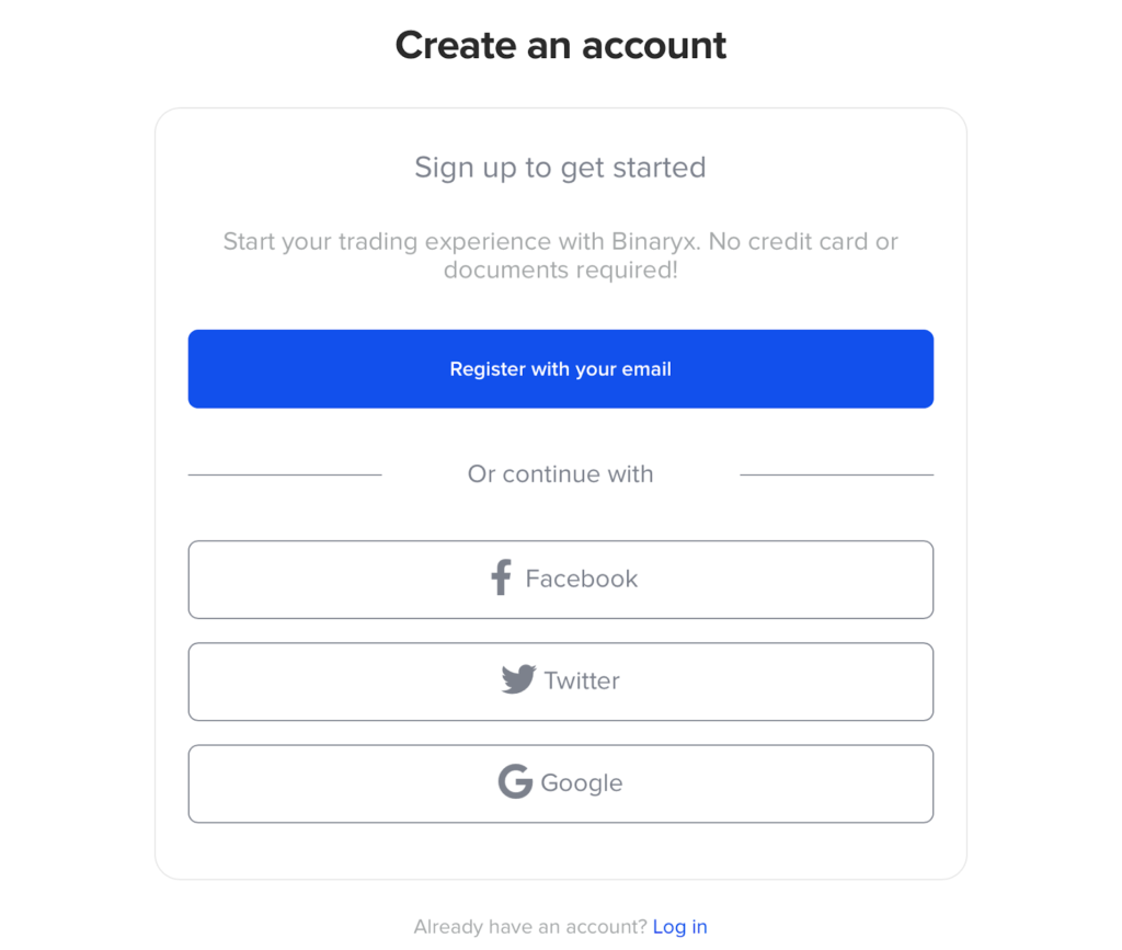 Create Your Account 