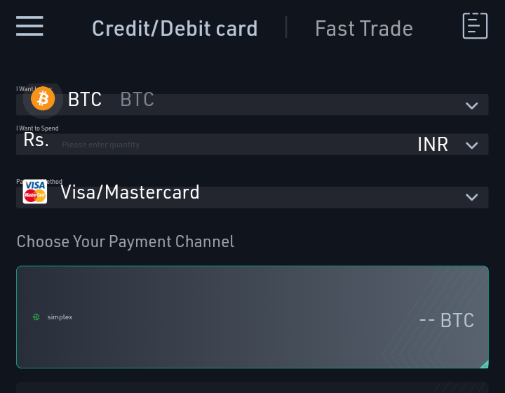 Choose Payment Channel