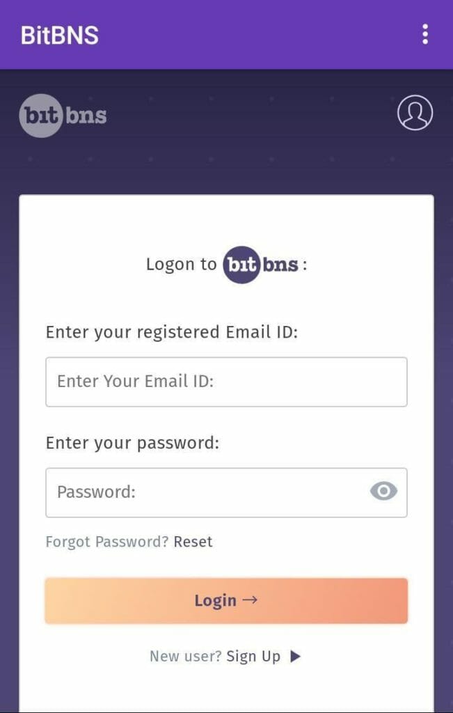 Log In To Your Bitbns Account