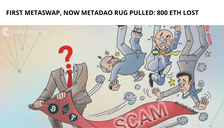 First Metaswap, Now Metadao Rug Pulled: 800 Eth Lost