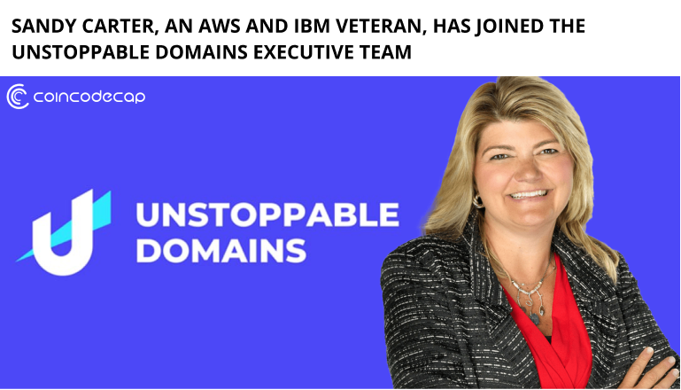 Sandy Carter Has Joined The Unstoppable Domains Executive Team