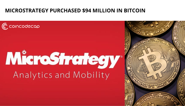 Microstrategy Purchased $94 Million In Bitcoin