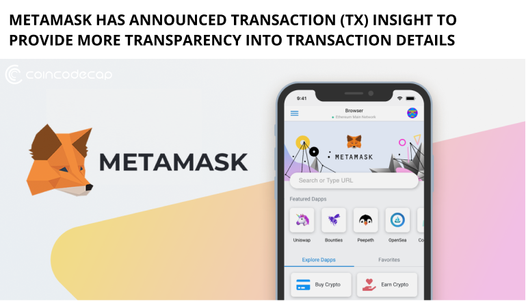 Transaction (Tx) Insight To Provide More Transparency Into Transaction Details