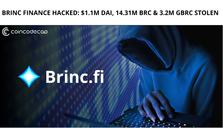 Brinc Finance Hacked: $1.1M Dai, 14.31M Brc &Amp; 3.2M Gbrc Stolen