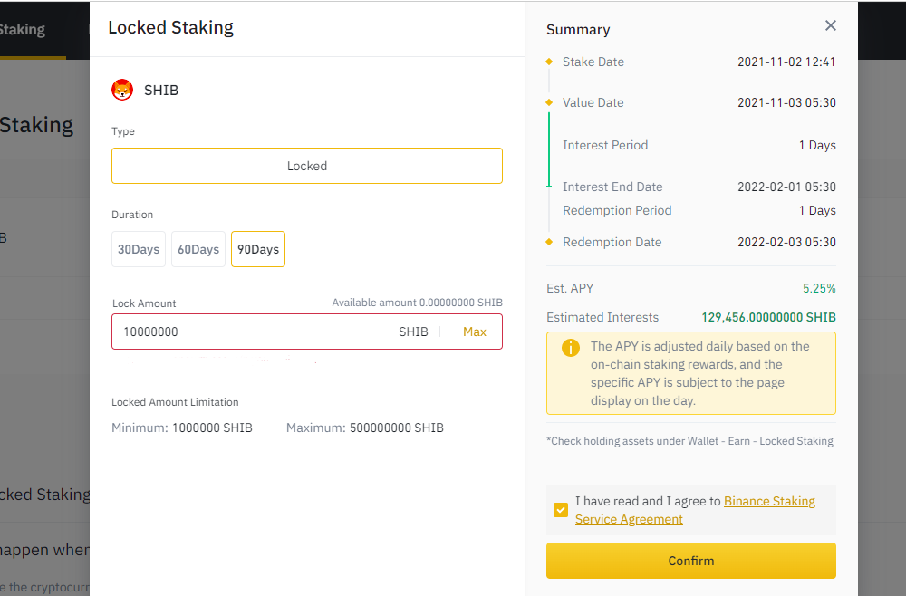 Stake Or Earn Shiba Inu On Binance