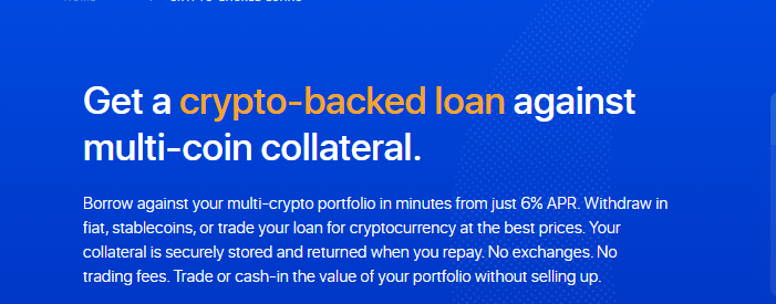 Crypto Backed Loans At Myconstant.com