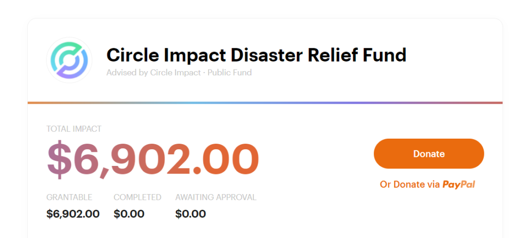 Circle Partners With Endaoment To Launch Disaster Assistance Fund Based On Usdc