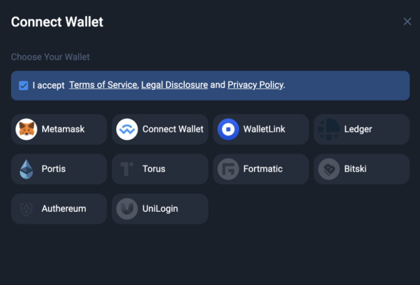 Select the wallet