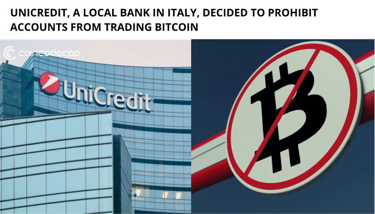 Unicredit Decided To Prohibit Accounts From Trading Cryptocurrency