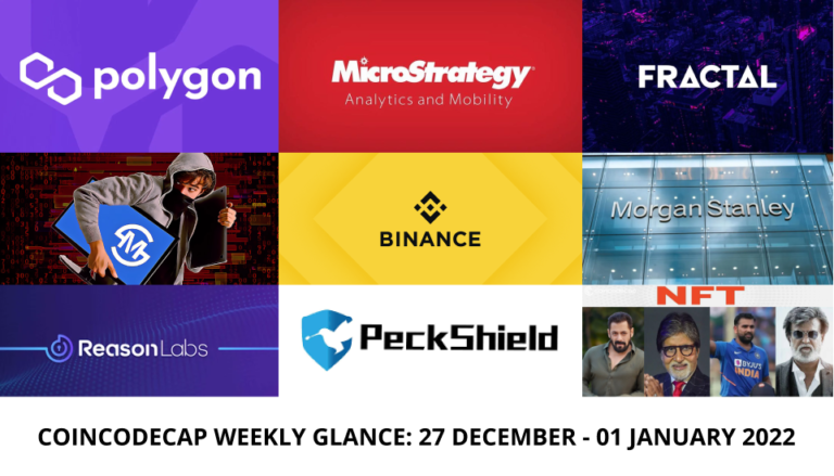 Coincodecap Weekly 27 December 2021 - 01 January 2022