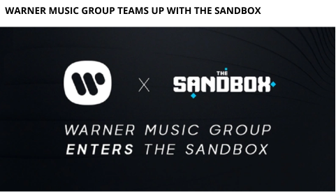 Warner Music Group Teams Up With The Sandbox