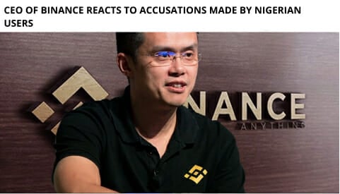 Ceo Of Binance Reacts To Accusations Made By Nigerian Users 9 Ceo Of Binance Reacts To Accusations Made By Nigerian Users