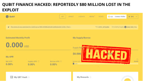 Qubit Finance Hacked: Reportedly $80 Million Lost In The Exploit