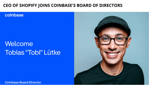 Ceo Of Shopify Joins Coinbase'S Board Of Directors