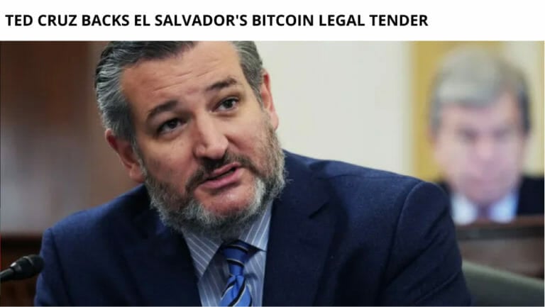 Ted Cruz Backs El Salvador'S Bitcoin Legal Tender 14 Ted Cruz Backs El Salvador'S Bitcoin Legal Tender