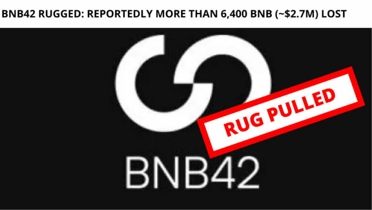 Bnb42 Rugged: Reportedly More Than 6,400 Bnb (~$2.7M) Lost