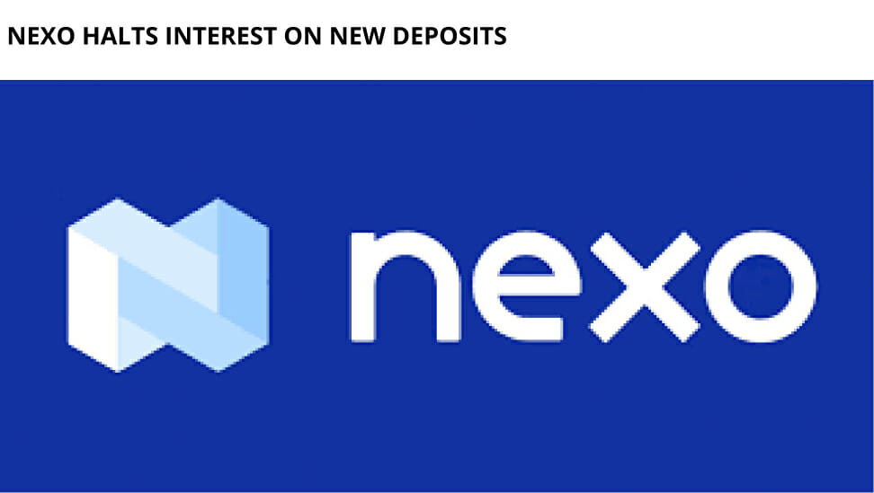 Nexo Halts Interest On New Deposits