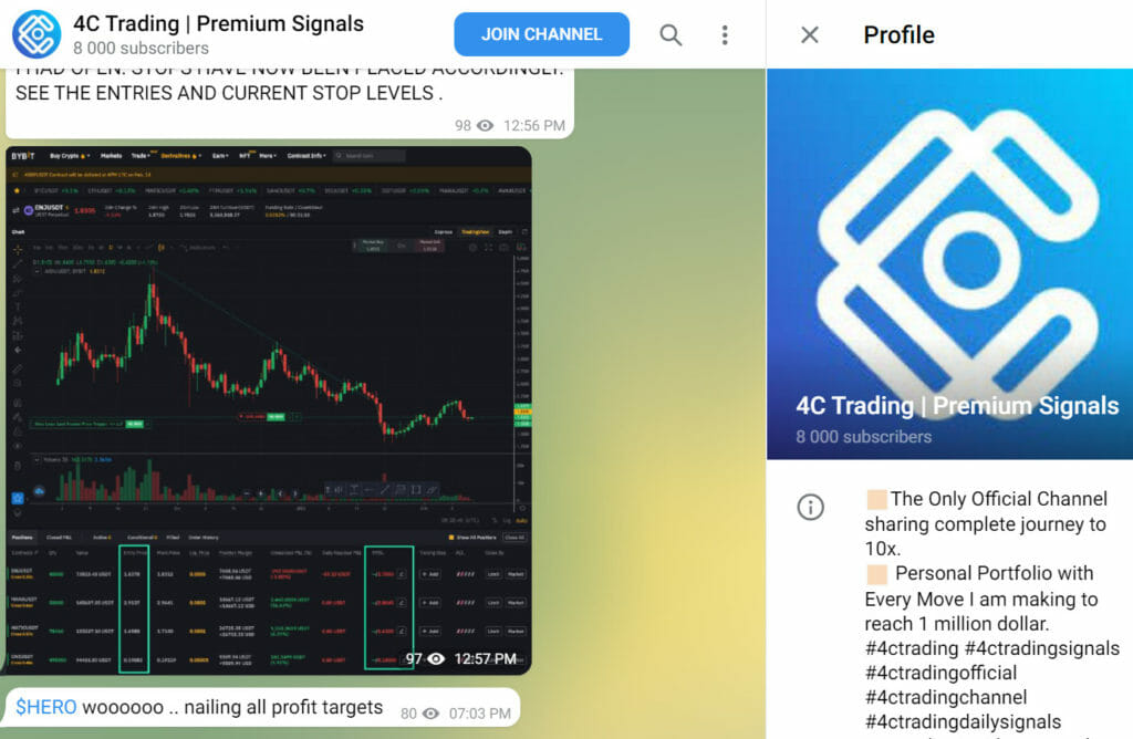 4C Trading Telegram Channel