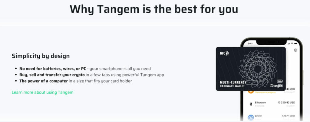 Tangem Features