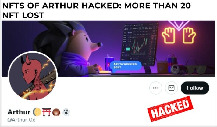 Arthur Nft Hacked