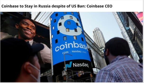 Coinbase To Stay In Russia